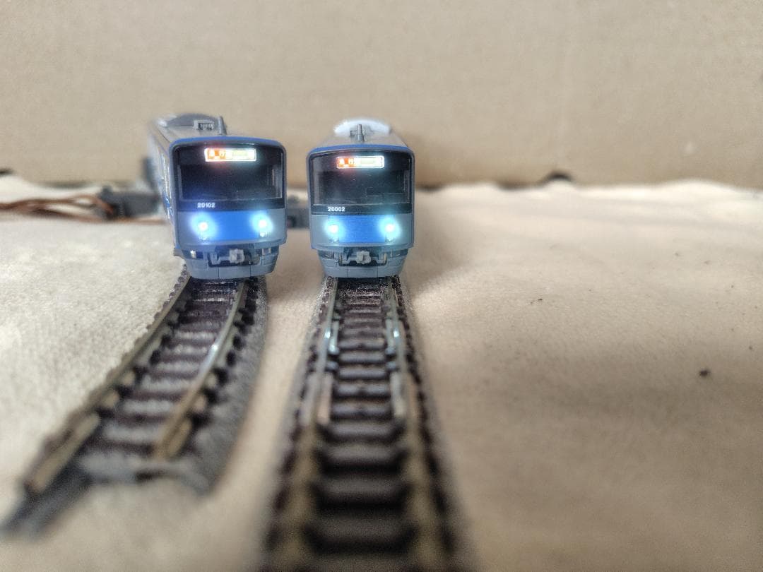 GREENMAX30969+30970西武20000系池袋線20102F白ライト