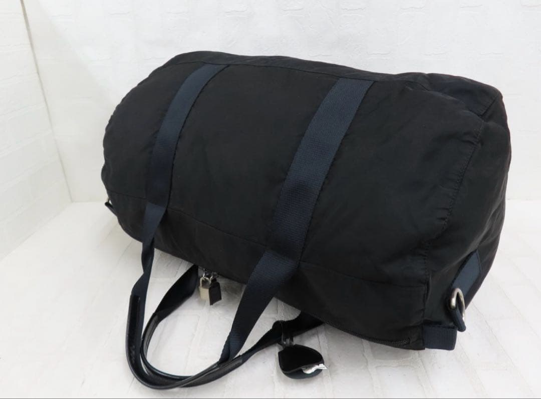 【Gカード&カデナ付き】PRADAプラダ ボストンバッグ ナイロン