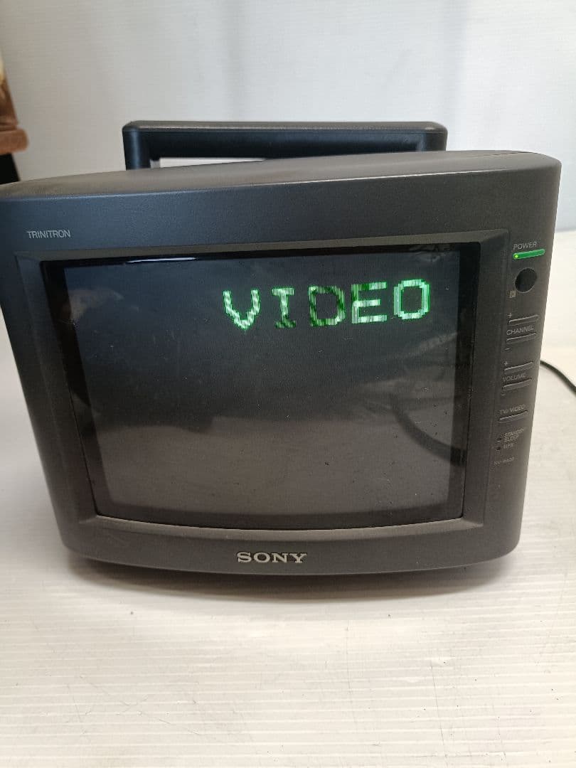 SONY TRINITRON 小型ブラウン管テレビ 通電確認済