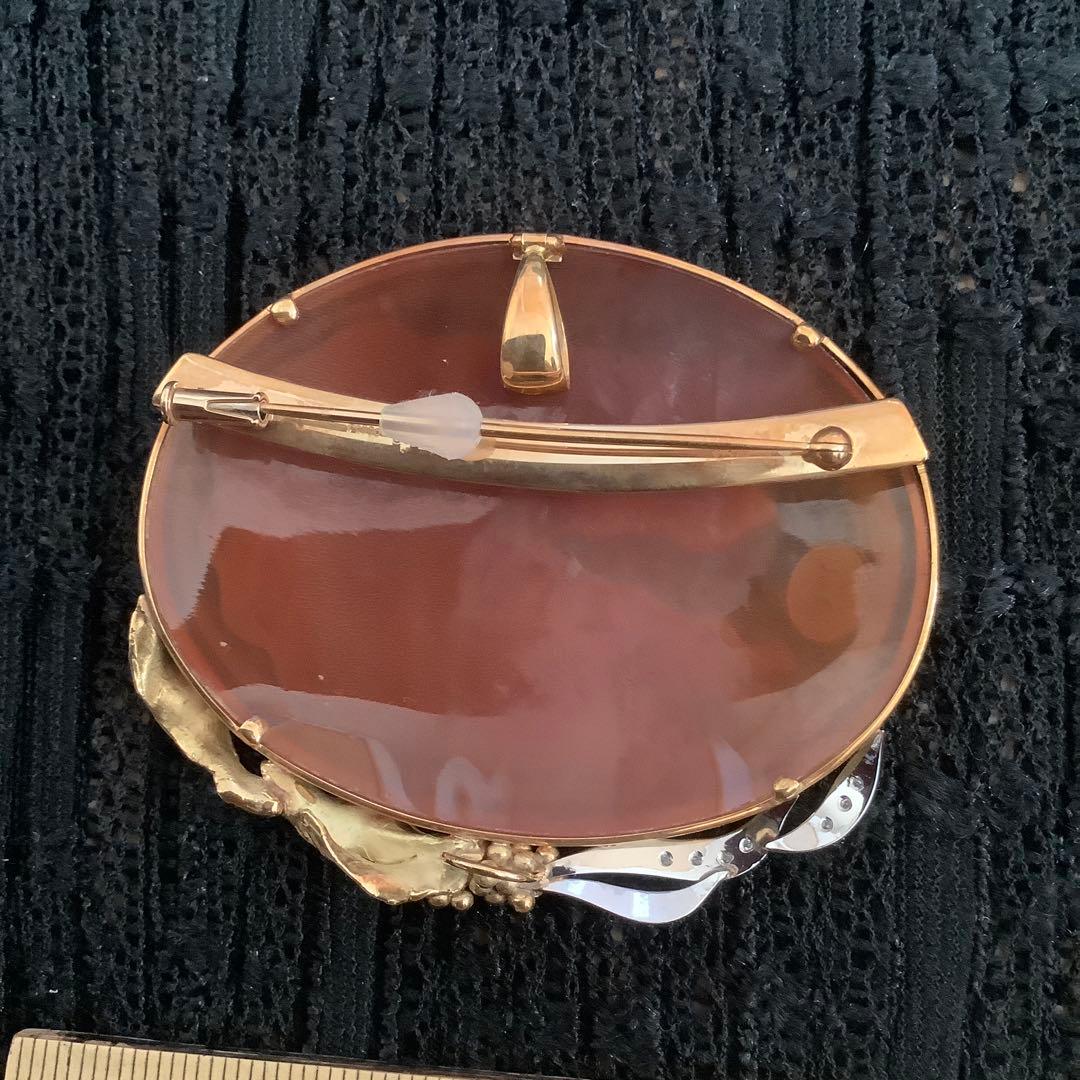 t*i様 鑑別書付き　天然シェルカメオ