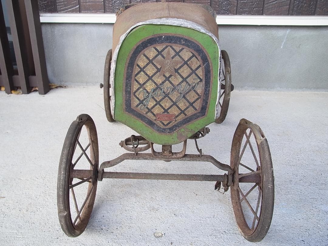 木製/ブリキ　子供用　ペダルカー　時代不明　アンティーク　レトロ