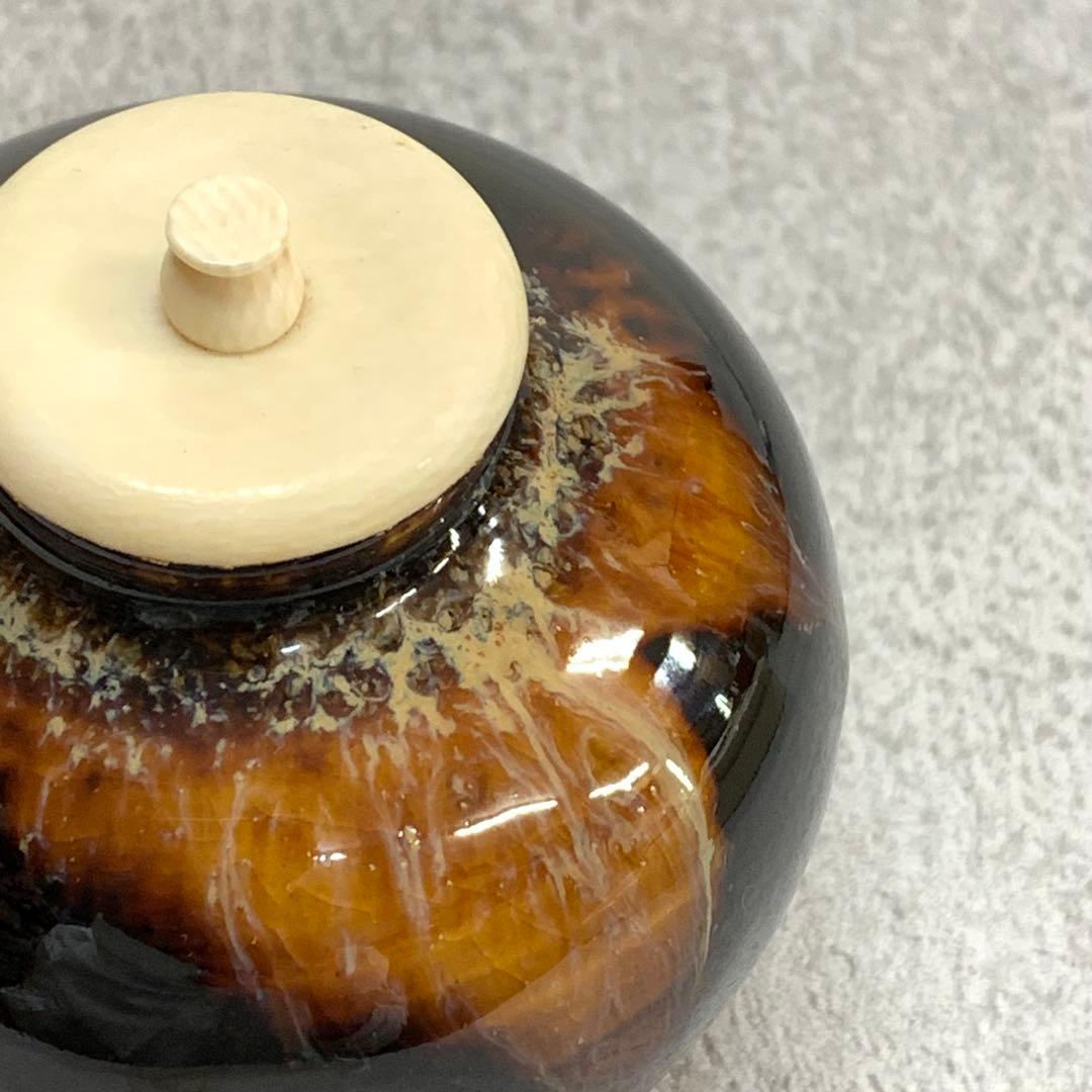 茶入れ 桶谷定一 共箱 巾着付 茶道具 抹茶 和食器 茶の湯 骨董