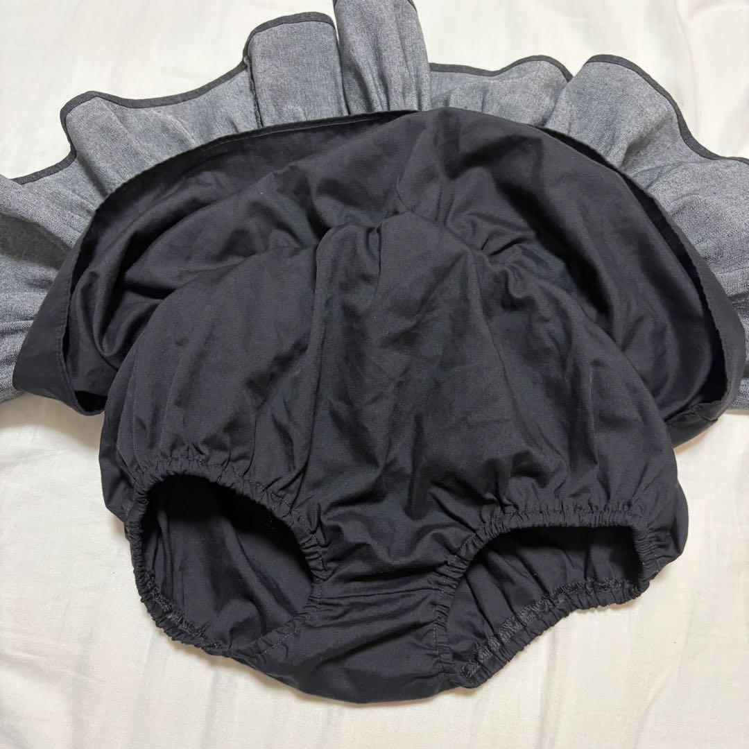 wonny ribbon ブラックデニムスカートM