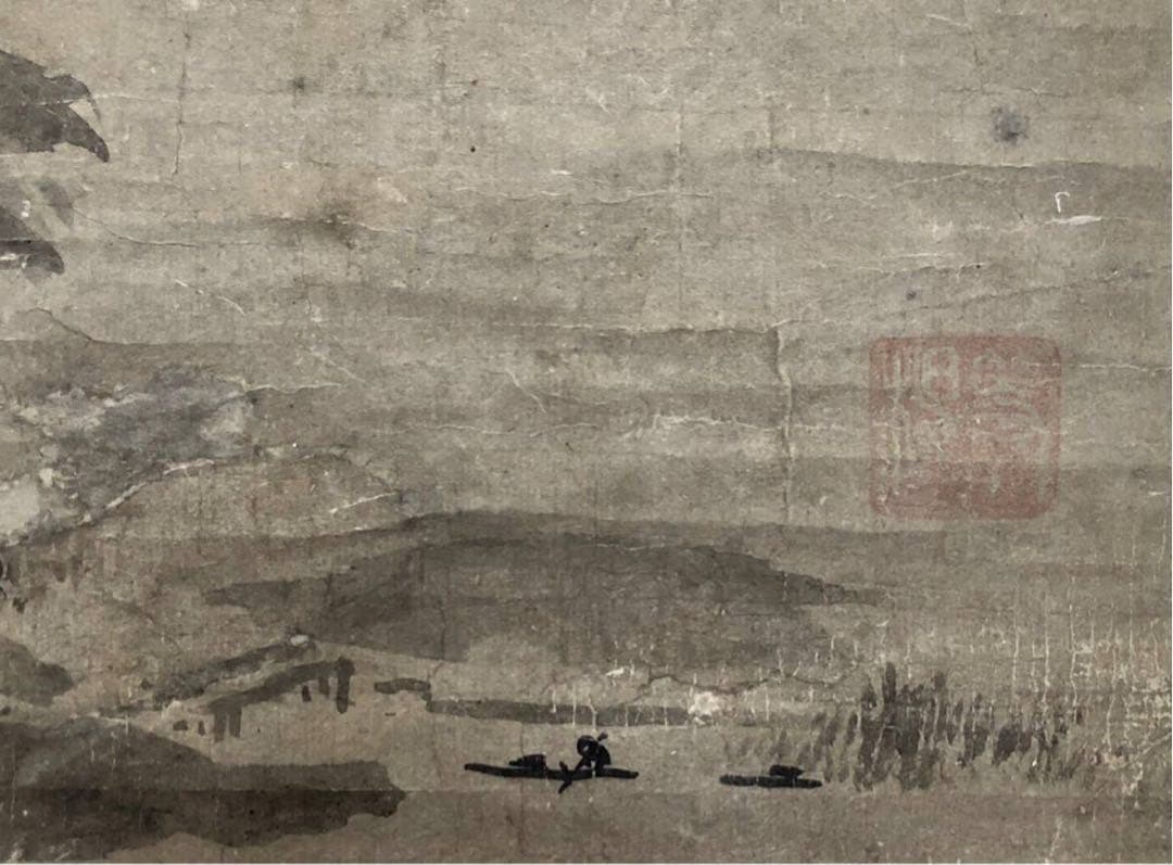 伝 雪舟 『雲海之富士』/水墨画 山水 古画 破墨　富士