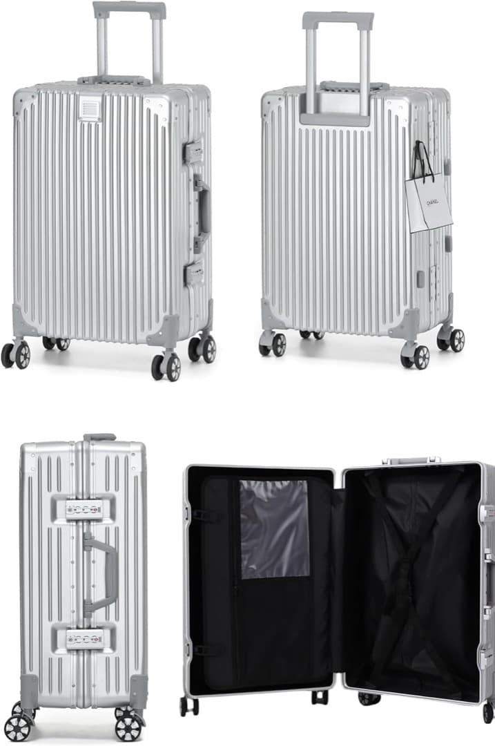 スーツケース✨アルミフレーム シルバー Lサイズ