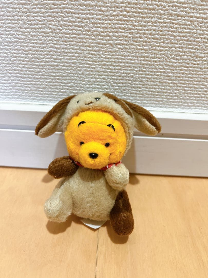 【激レア】レトロ ディズニーストア 犬プーさんキーチェーン マスコット
