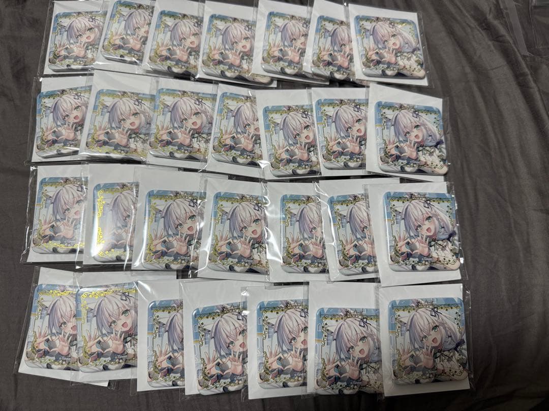 白上フブキ　スクエア缶バッジ 28個 夏の推し活フブちゃんフェア