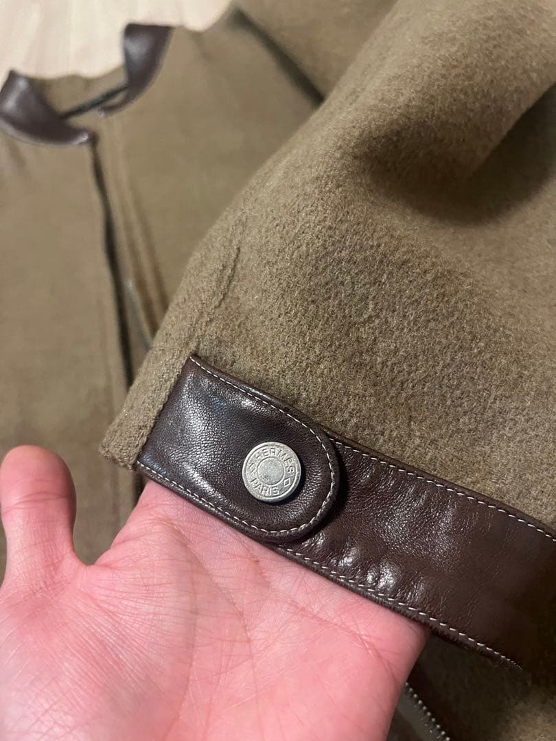 HERMES カシミア100% ジャケット　size50