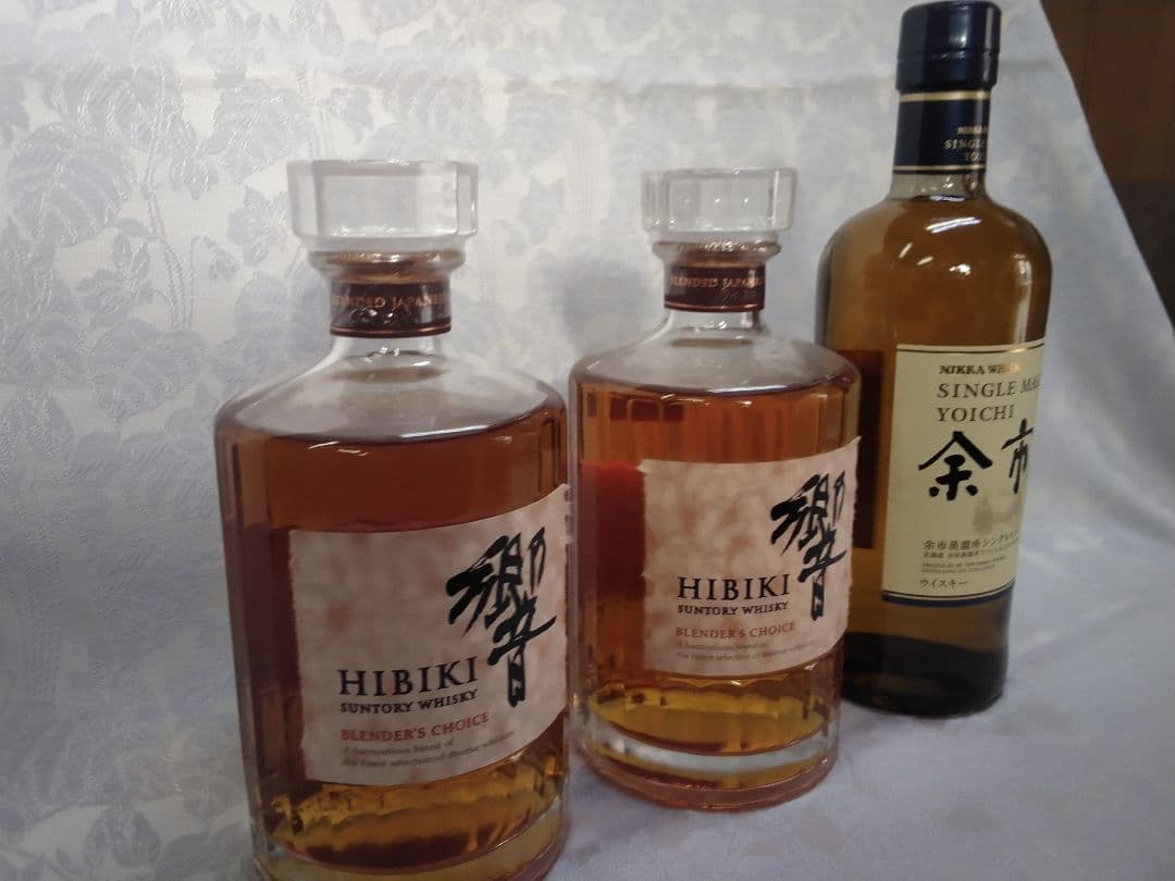 ウイスキー響　ブレンダーチョイス２本、余市１本