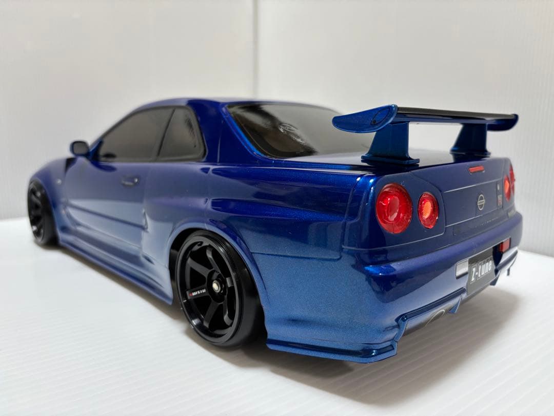 【未走行】タミヤ TT-02 メカ無し ＋ R34 GT-Rボディー