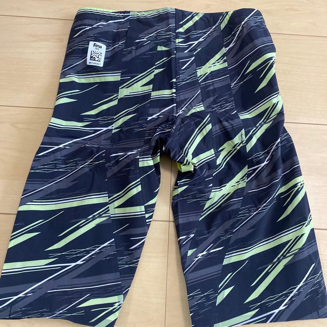 GX SONIC NEO Lサイズ（箱つき）競泳水着 黒/緑 ストライプ