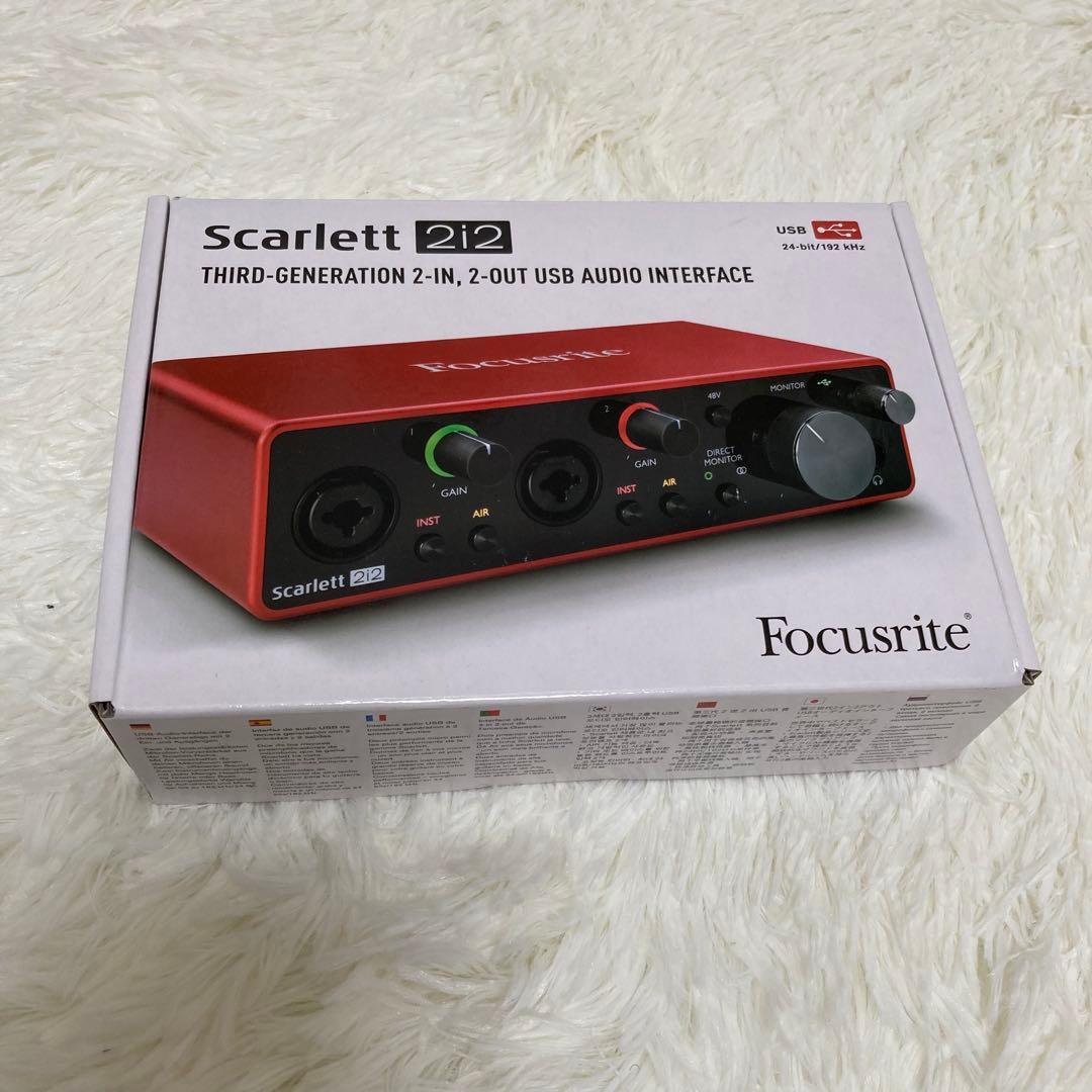 Focusrite Scarlett 2i2 3rd Gen【ケーブル付属】