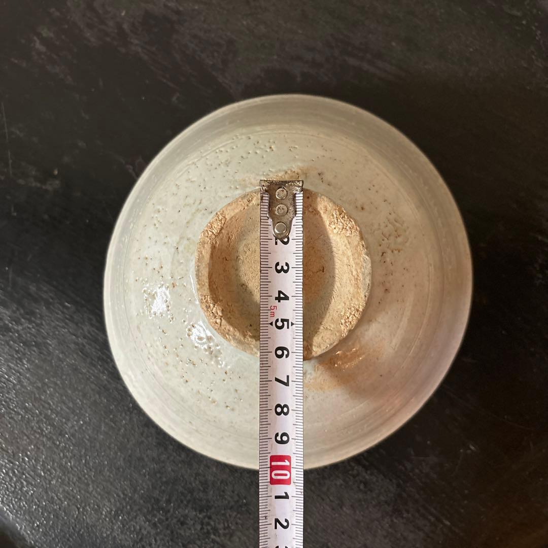 李朝　朝鮮王朝堅手鉢　白磁　茶碗　古民芸　韓国アンティーク　大茶碗　朝鮮古民具