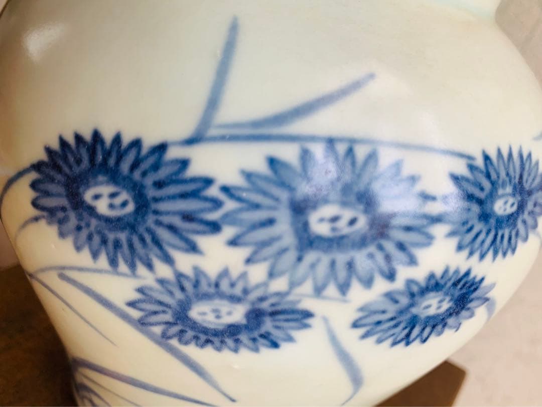 中国明時代染付(青花)お壺