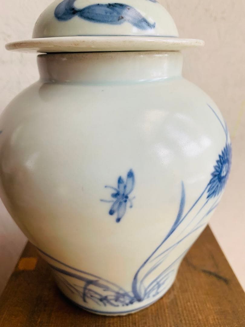 中国明時代染付(青花)お壺