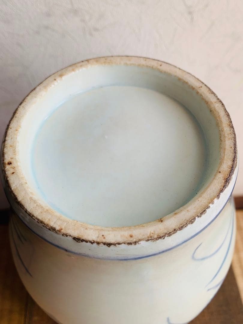 中国明時代染付(青花)お壺