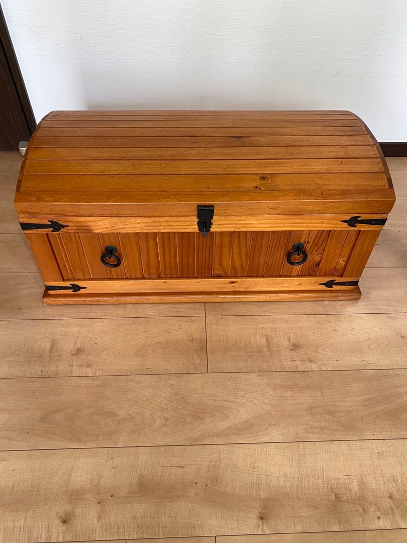 宝箱　大きいサイズ　アンティーク　木箱　海賊