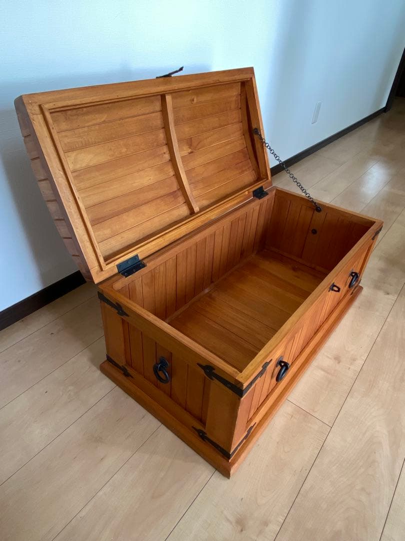 宝箱　大きいサイズ　アンティーク　木箱　海賊