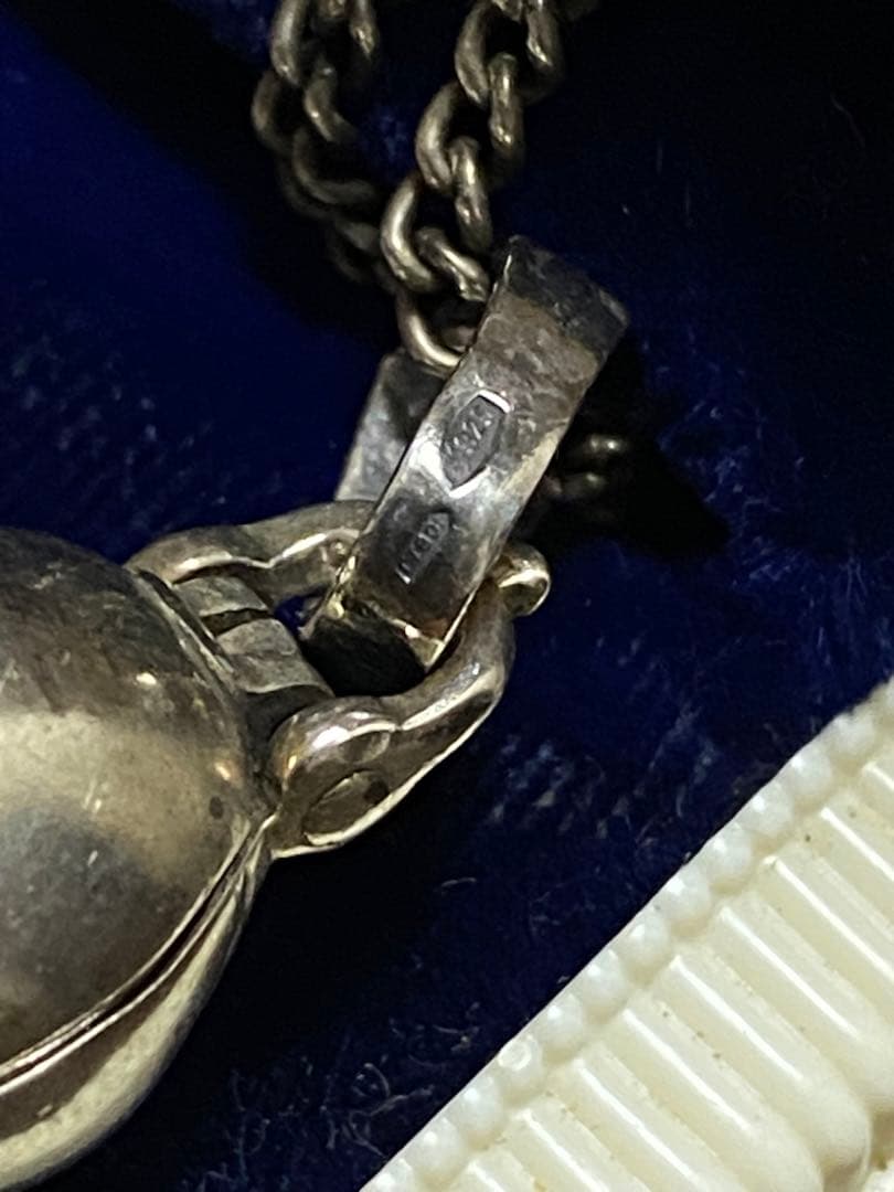 40s'50s'ビンテージスカルシルバーロケットペンダント古着バイカー珍品レア