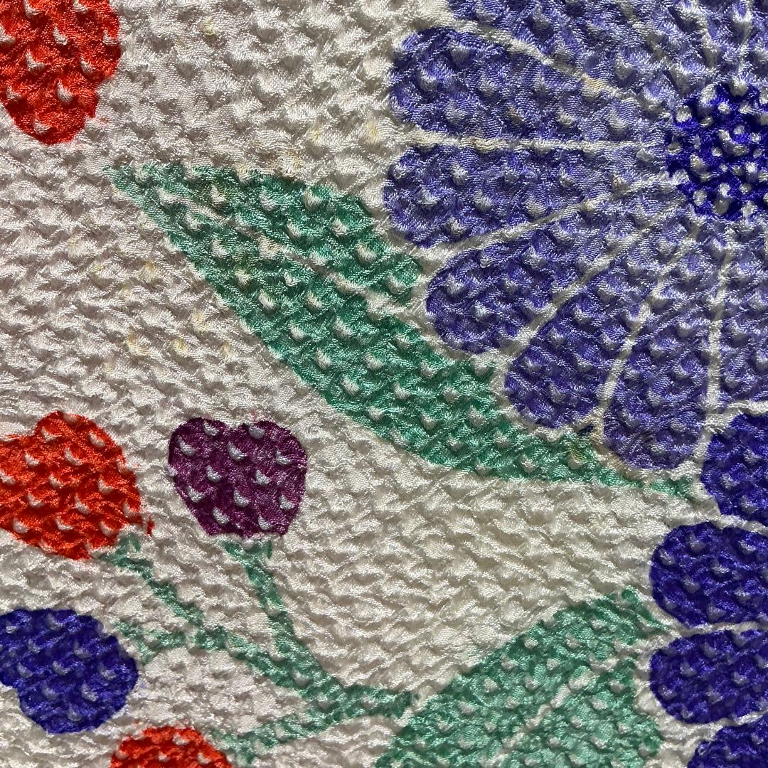 b86 藤娘きぬたや　本総絞り　振袖　正絹　棒衿　着物