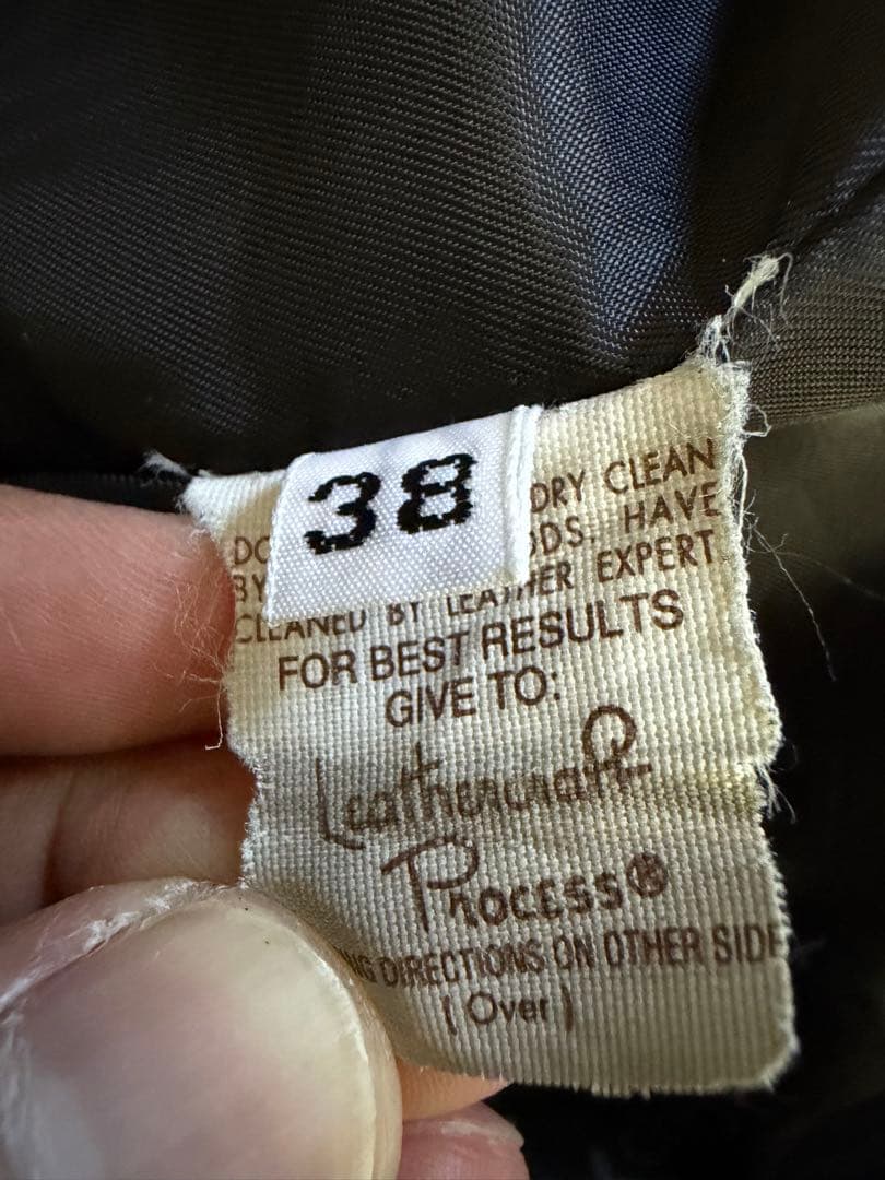 激味 SCHOTT 641 シングルライダース ボアライナー 38 USA