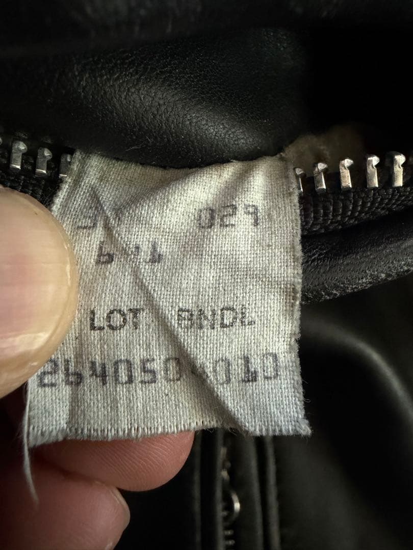 激味 SCHOTT 641 シングルライダース ボアライナー 38 USA