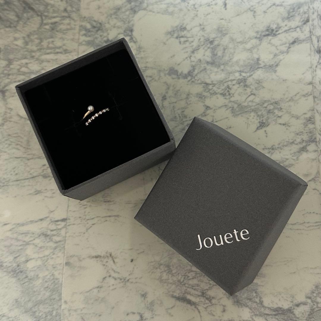 【未使用】jouete K10パールピンキーリング