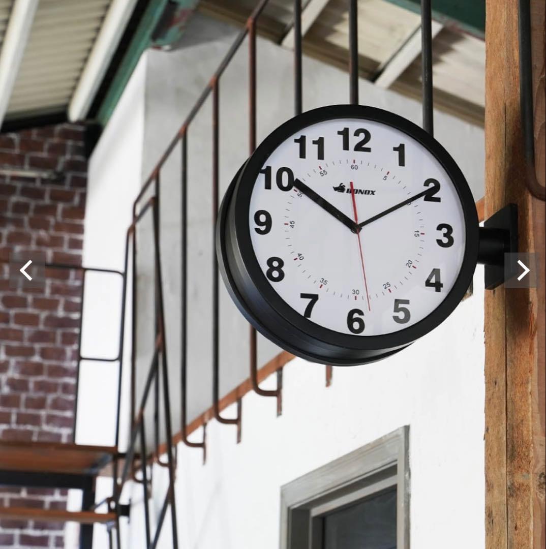 ダルトン　ダブルフェイス ウォール クロック　アルミ製　定価20900円