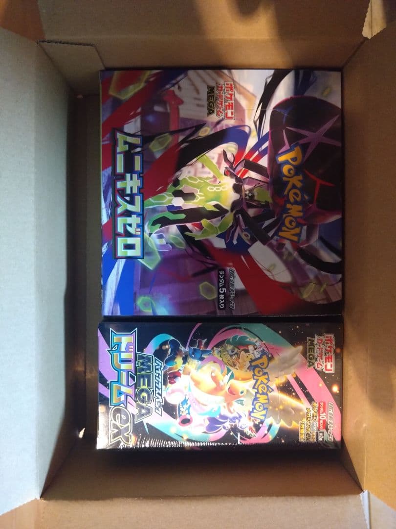 MEGAドリームex ポケセン産ムニキスゼロシュリンクなしぺりぺり付き各1BOX