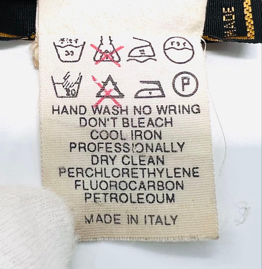 FENDI フェンディ ズッカ柄 ストライプ マフラー ウール100% 保管品