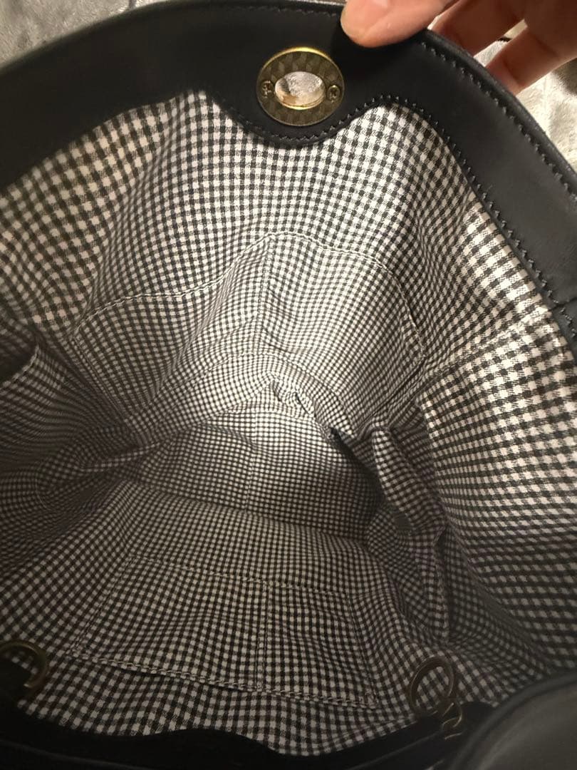 ダコタ　ゆべし　ショルダーバッグ　ブラック