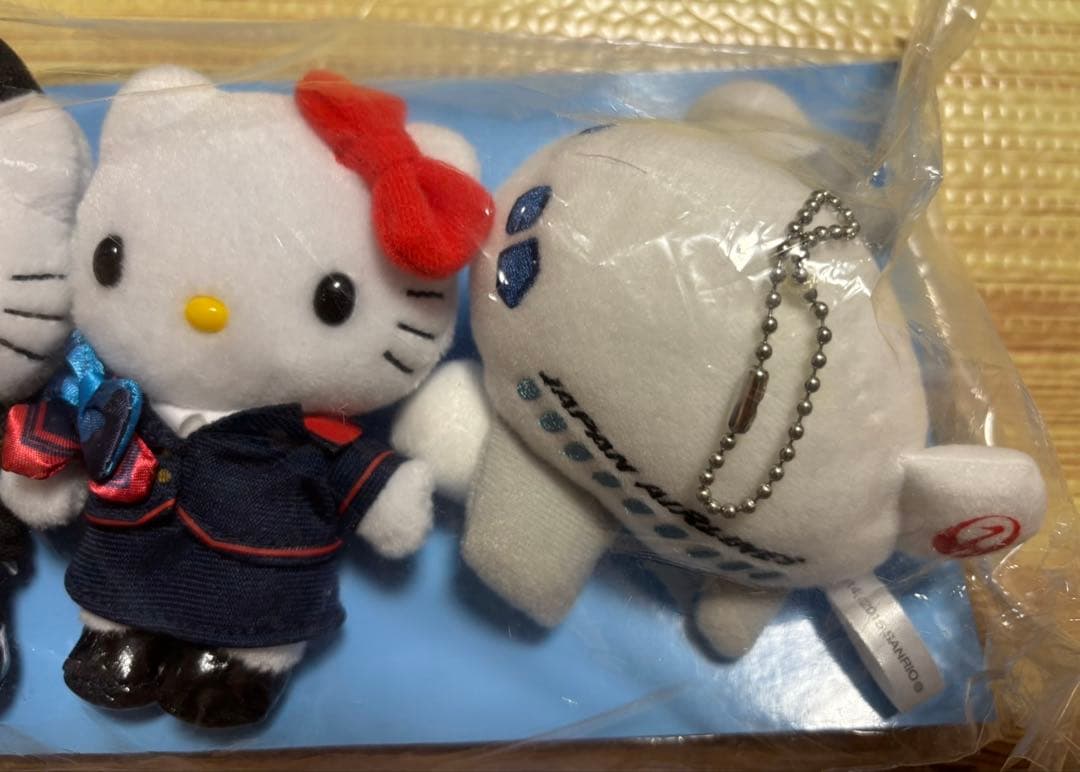 限定品】JAL×ハローキティCA コラボマスコットセット ぬいぐるみ