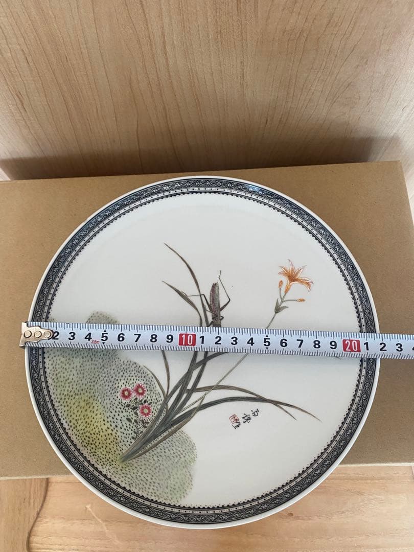 中国　景徳鎮製　絵皿　劉雨氏か　　　　引越しのため　売り尽くす