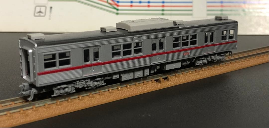 管理番号1599 都営5200形 Nゲージ未塗装キット組立品4両