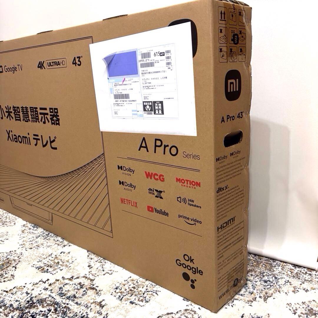 新品♪ Xiaomi TV A Pro 43 ＊4Kテレビ