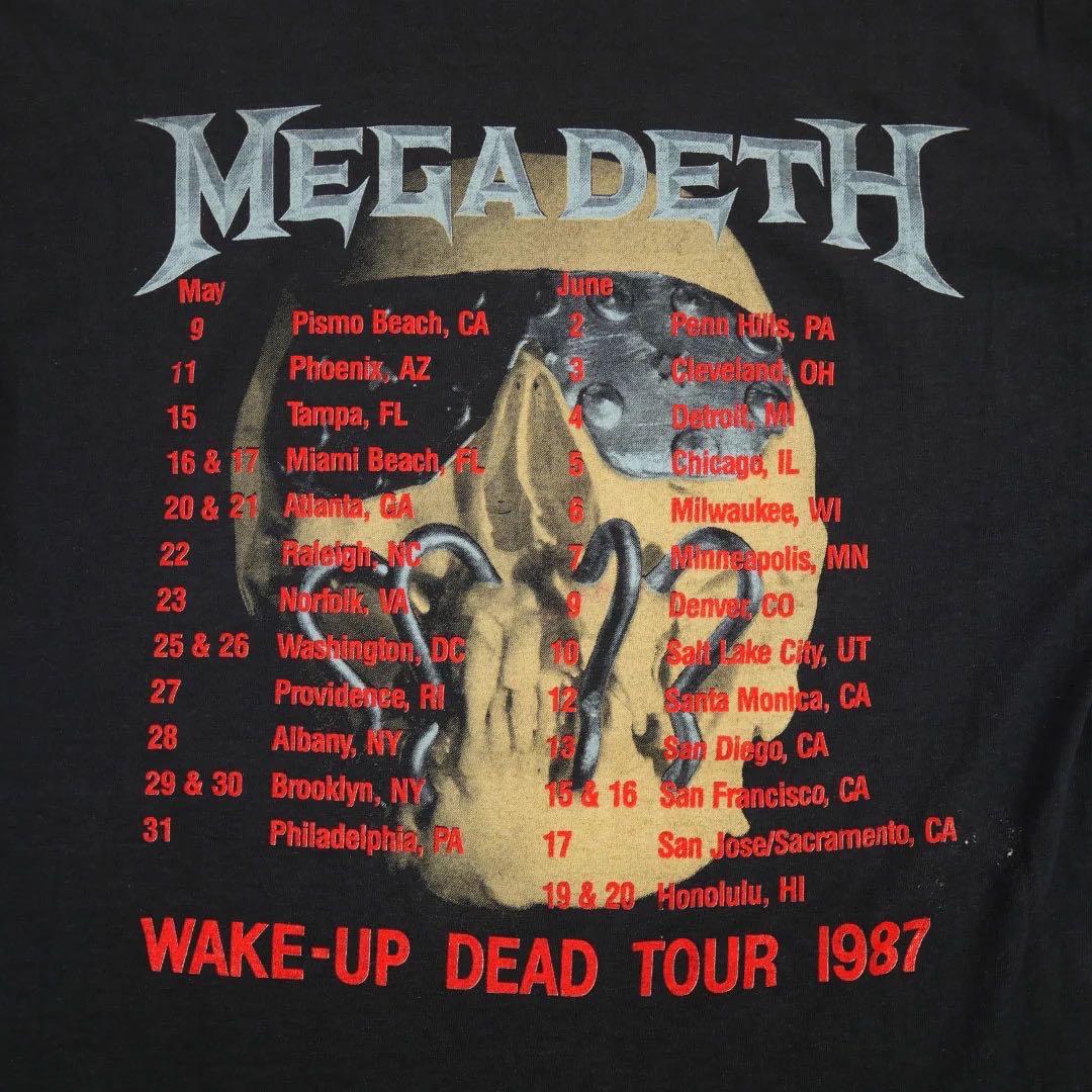 ミュージシャン Mega Death Wake-Up Dead Tour 1987s Tee