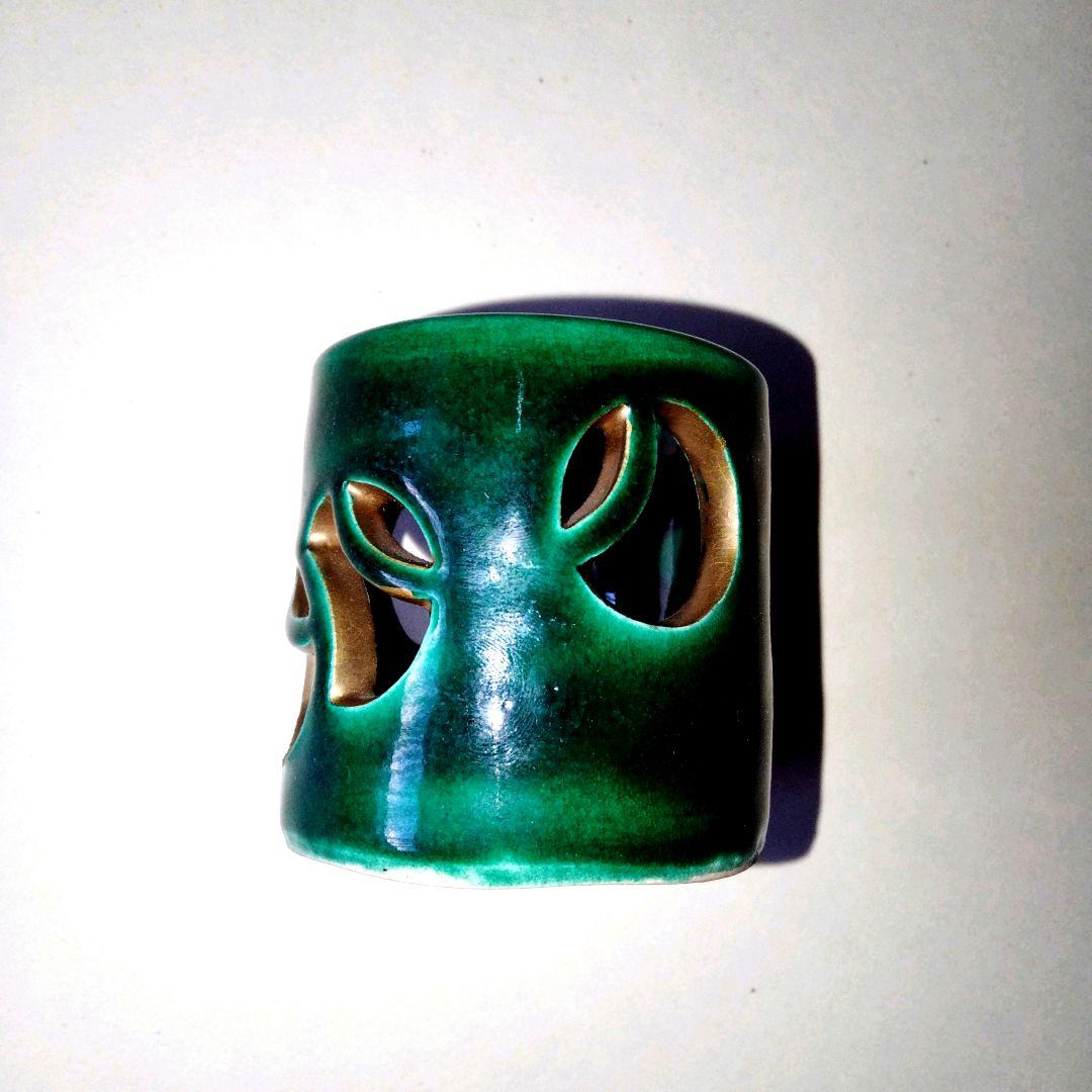 壺つぼ蓋置　加賀瑞山造