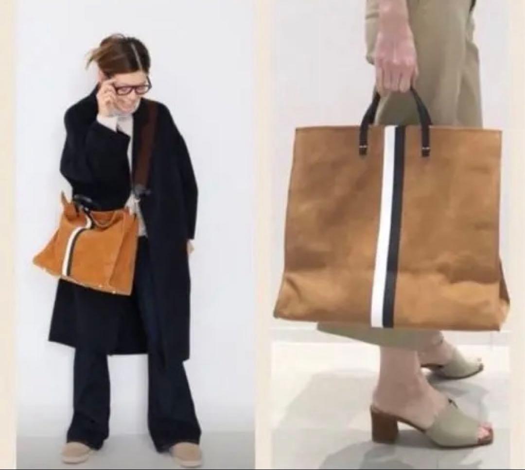 Clare V.アパルトモン購入キャメルスウェードトートCLARE VIVIER