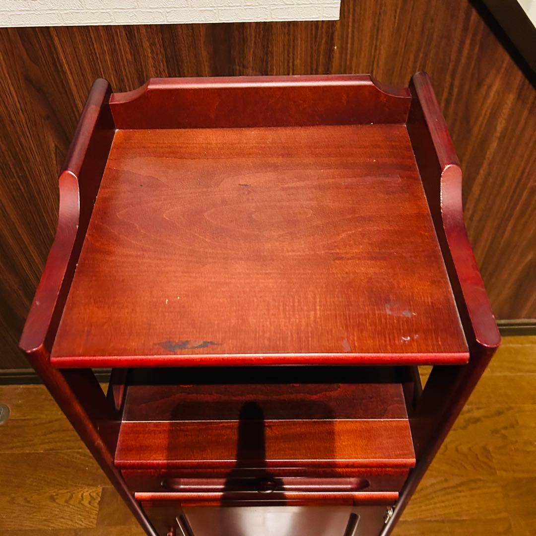 【良品】カリモクkarimoku コロニアル 電話台 チェスト キャビネット