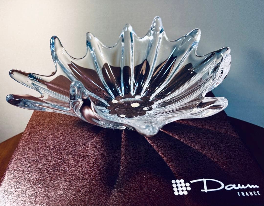 フランス　Daum ドーム　オリオン・スターフィッシュ　クリスタル・アートボウル