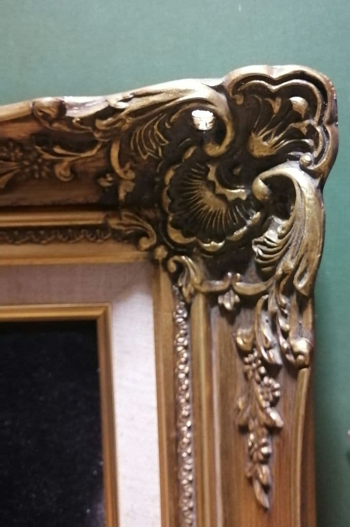 絵画　アクリル絵　アクリル絵の具　額縁 鯉　原画