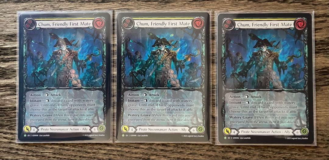 FaB Chum, Friendly First Mate 3枚セット