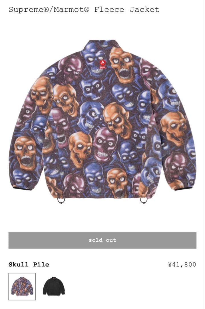 よっこいSupreme Marmot Fleece Jacket