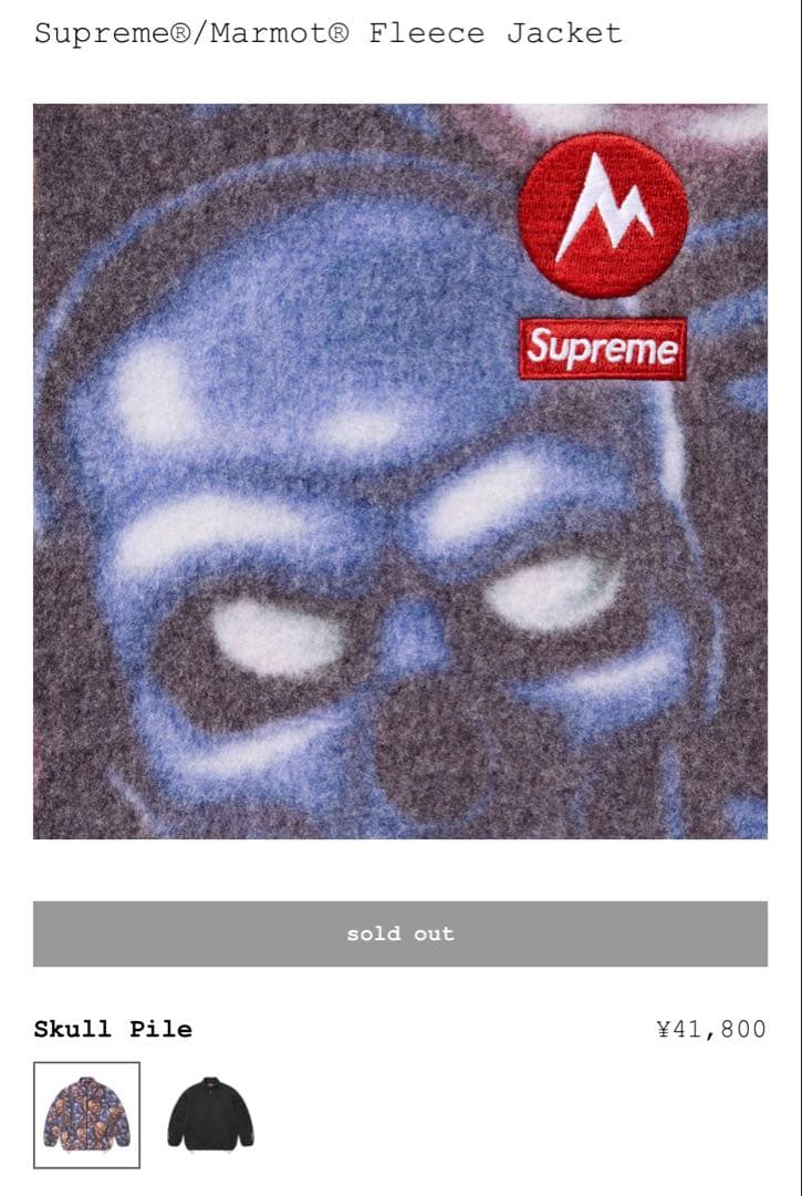 よっこいSupreme Marmot Fleece Jacket