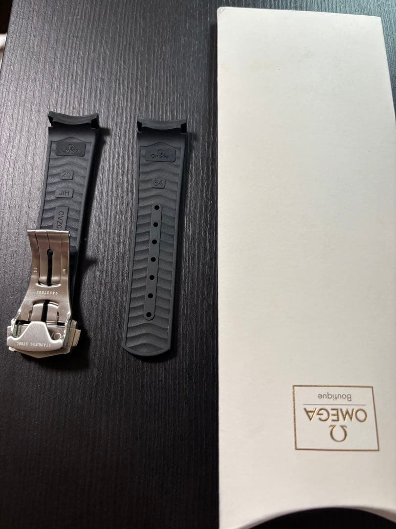 オメガ シーマスターダイバー300M フォールディングクラスプ ラバー黒Sサイズ