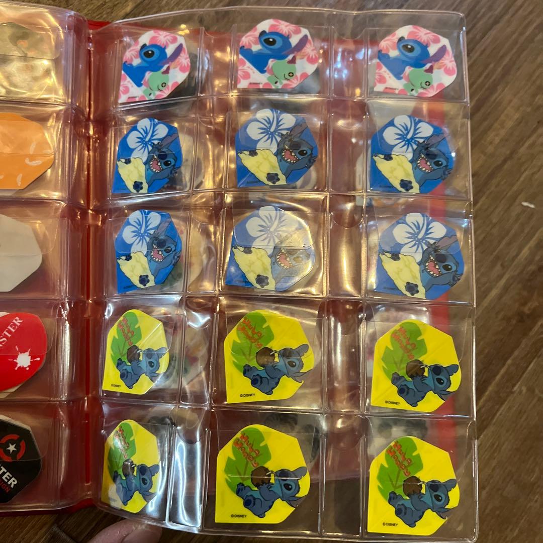 ダーツフライトセット 赤い収納ケース付き