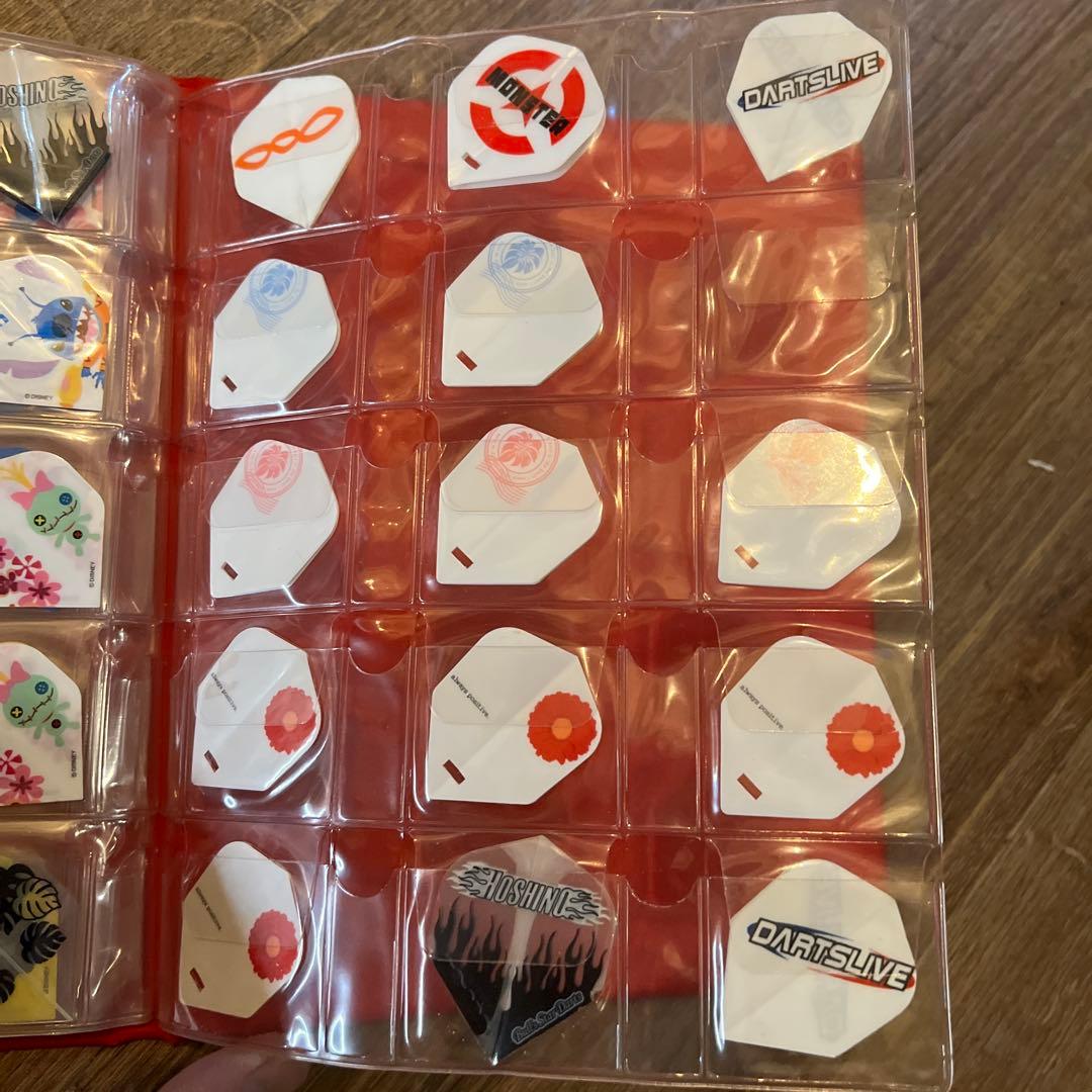 ダーツフライトセット 赤い収納ケース付き