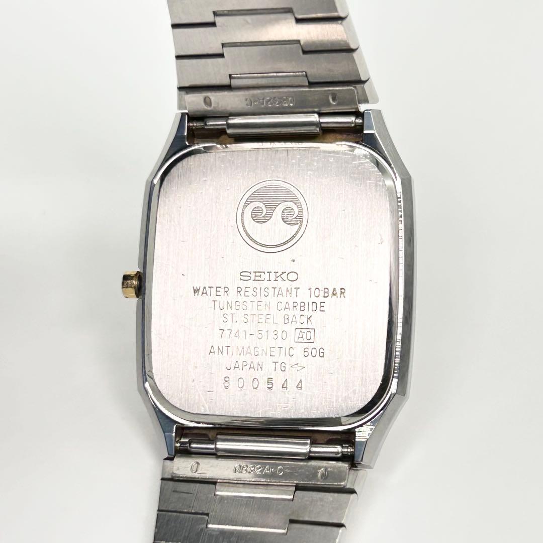 SEIKO セイコー DOLCE スクエア 7741-5130 クォーツ 腕時計