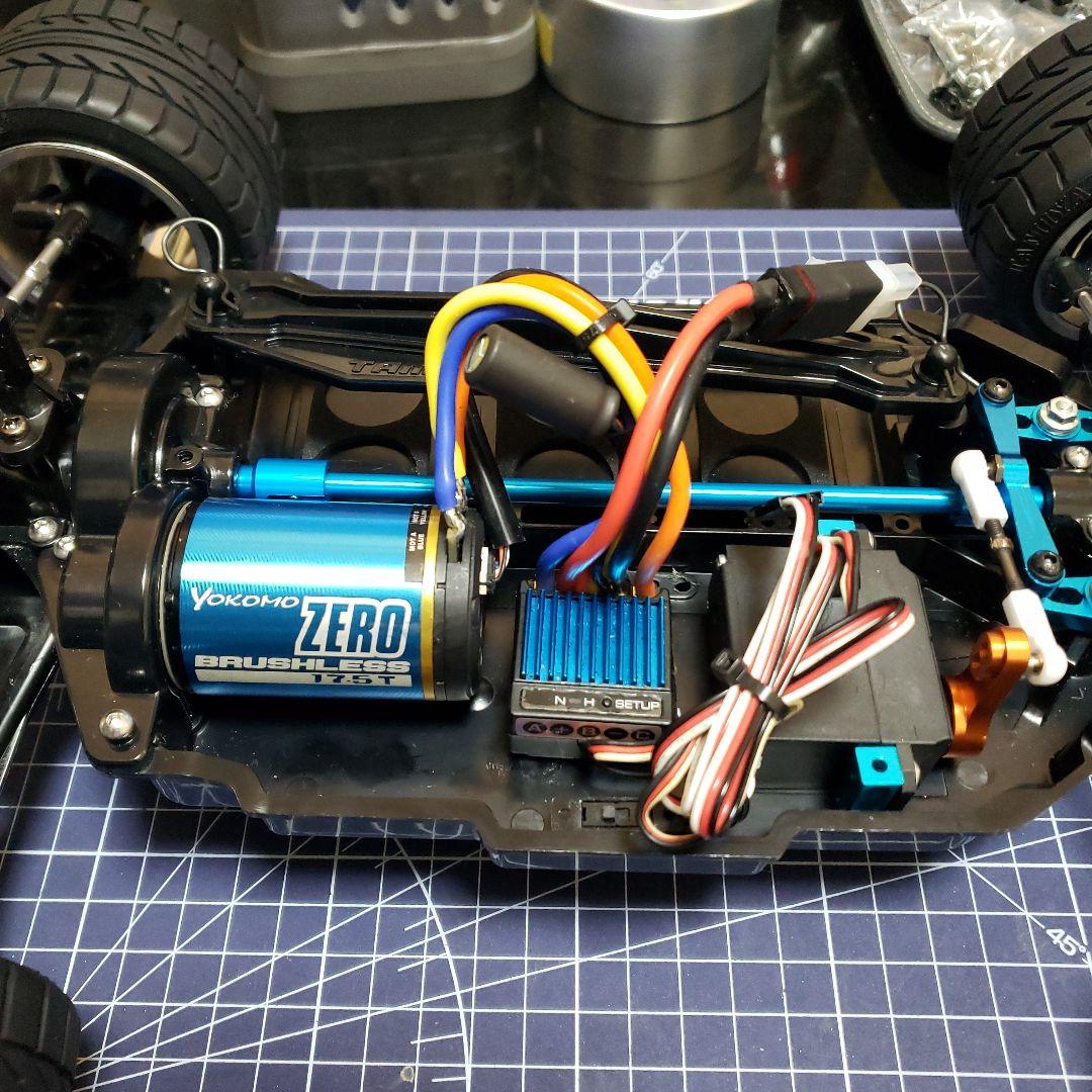 タミヤ　TT02B　ネオスコーチャー カスタム　未走行　メカ、送受信機セット