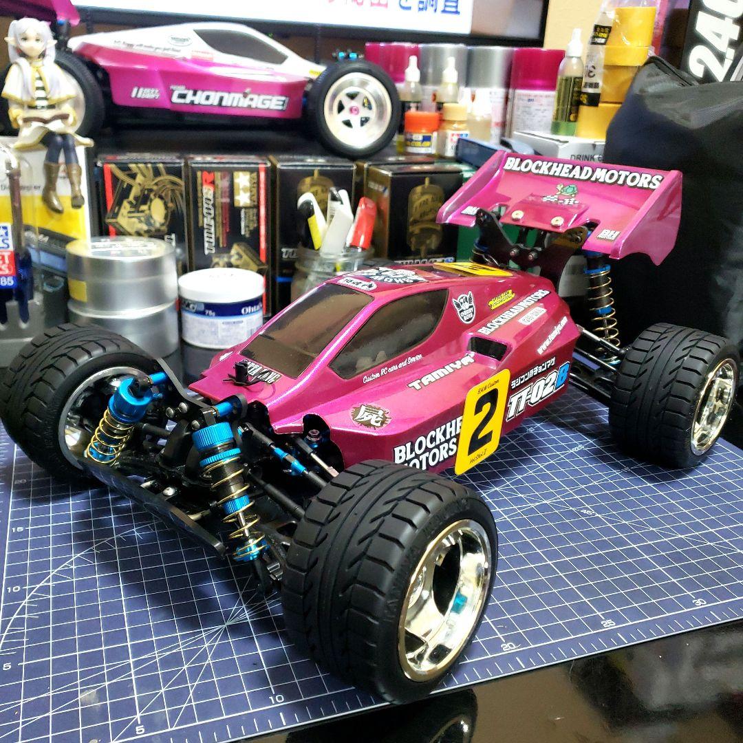 タミヤ　TT02B　ネオスコーチャー カスタム　未走行　メカ、送受信機セット